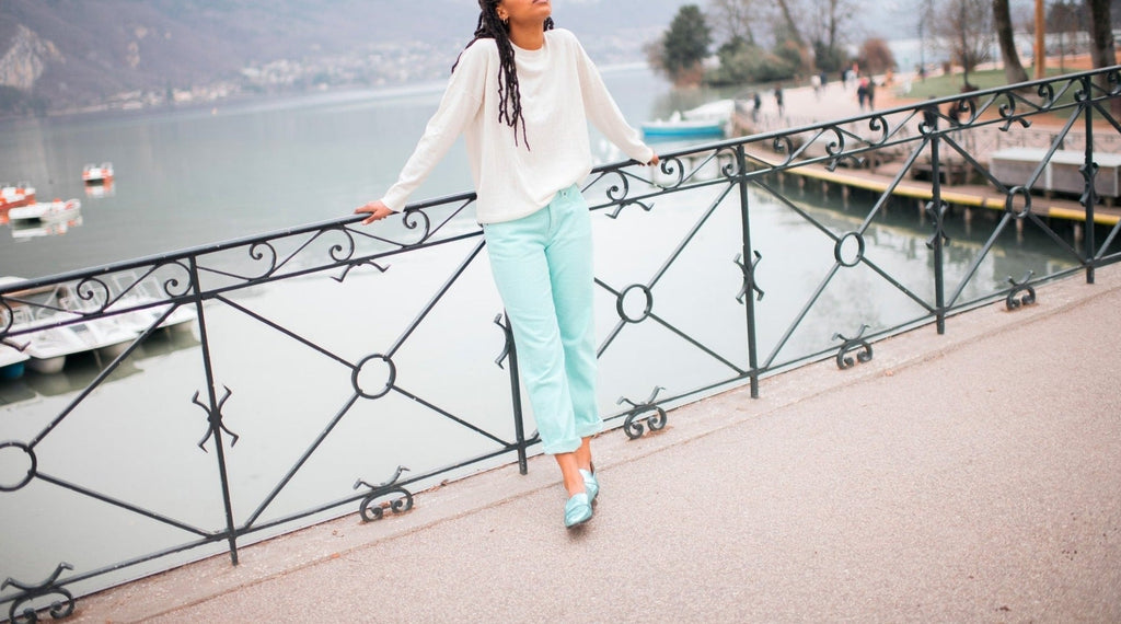 Pantalon Elias Monzo - Bleu Glacier