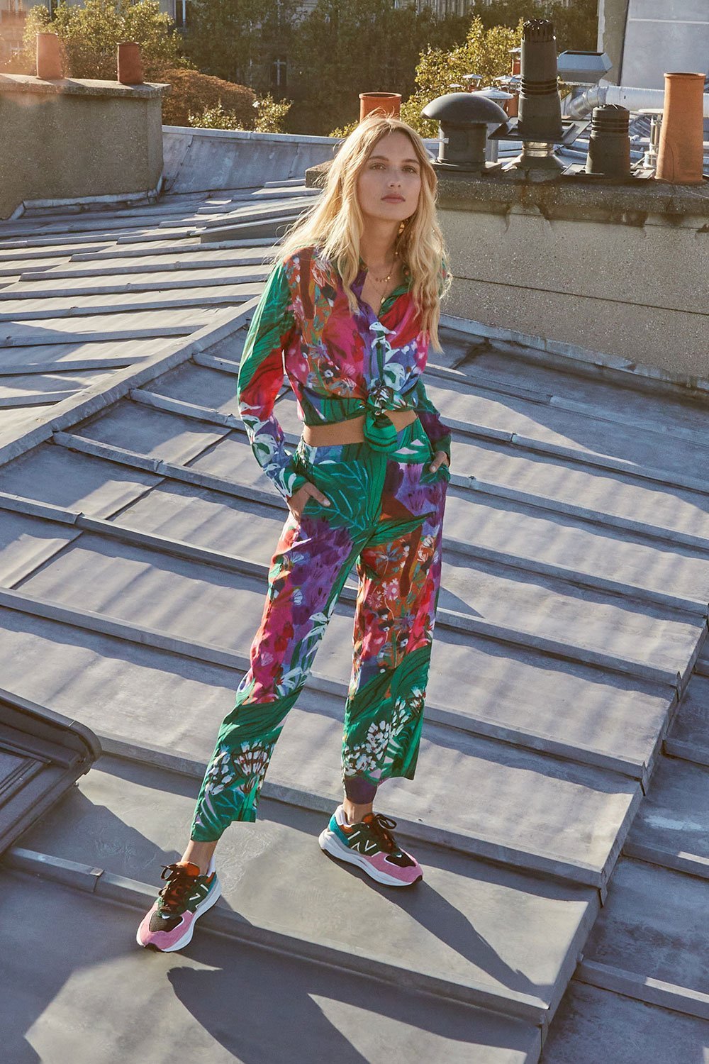 Pantalon fluide Soi x Roeqiya