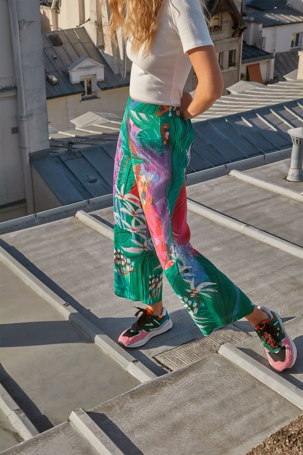 Pantalon fluide Soi x Roeqiya