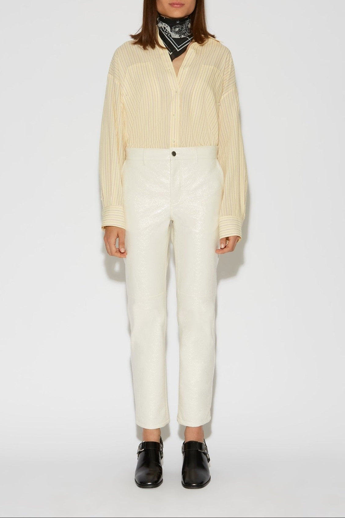 IGGY VINYL TROUSERS - ROSEANNA