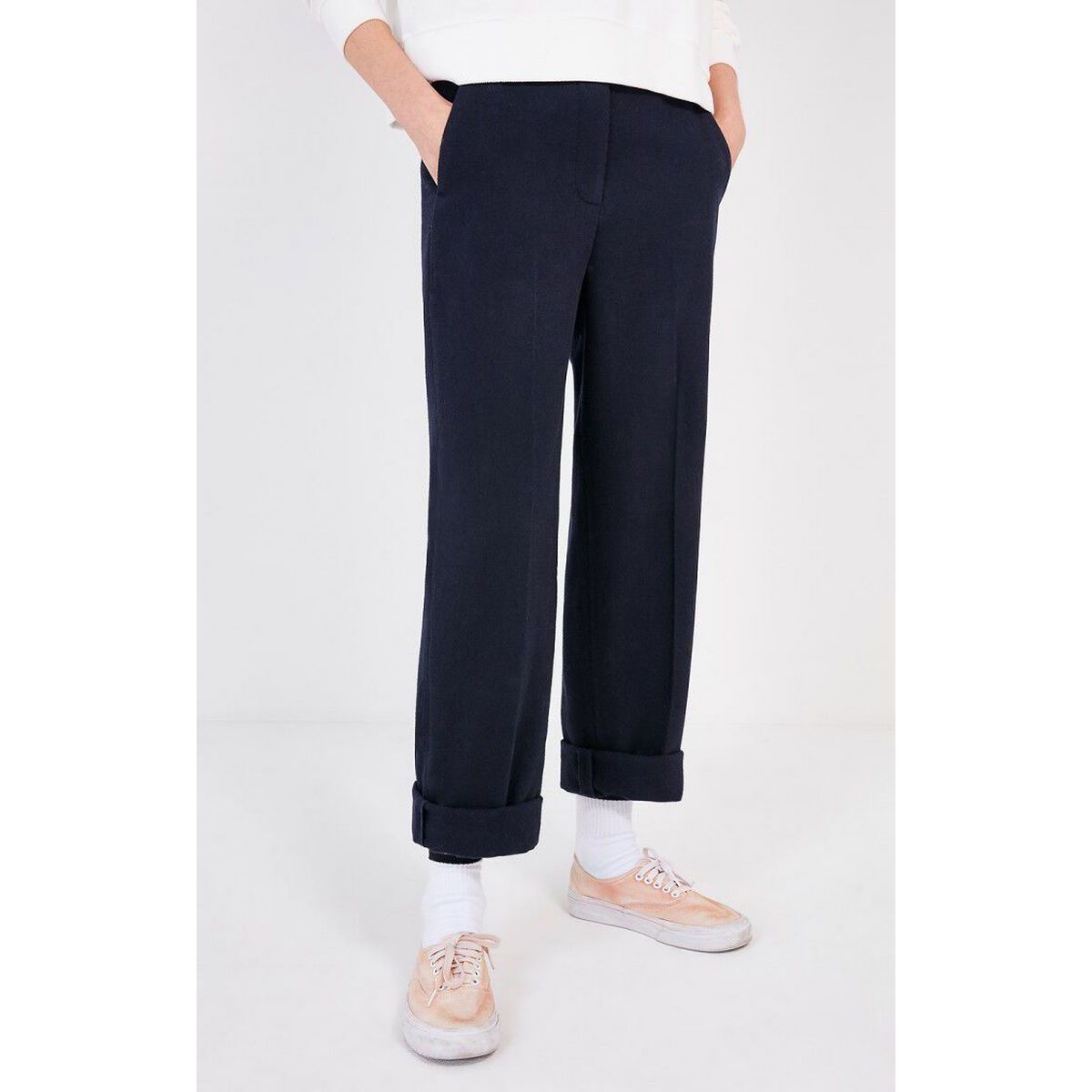 Imatown Low-Rise Trousers - Navy - Women