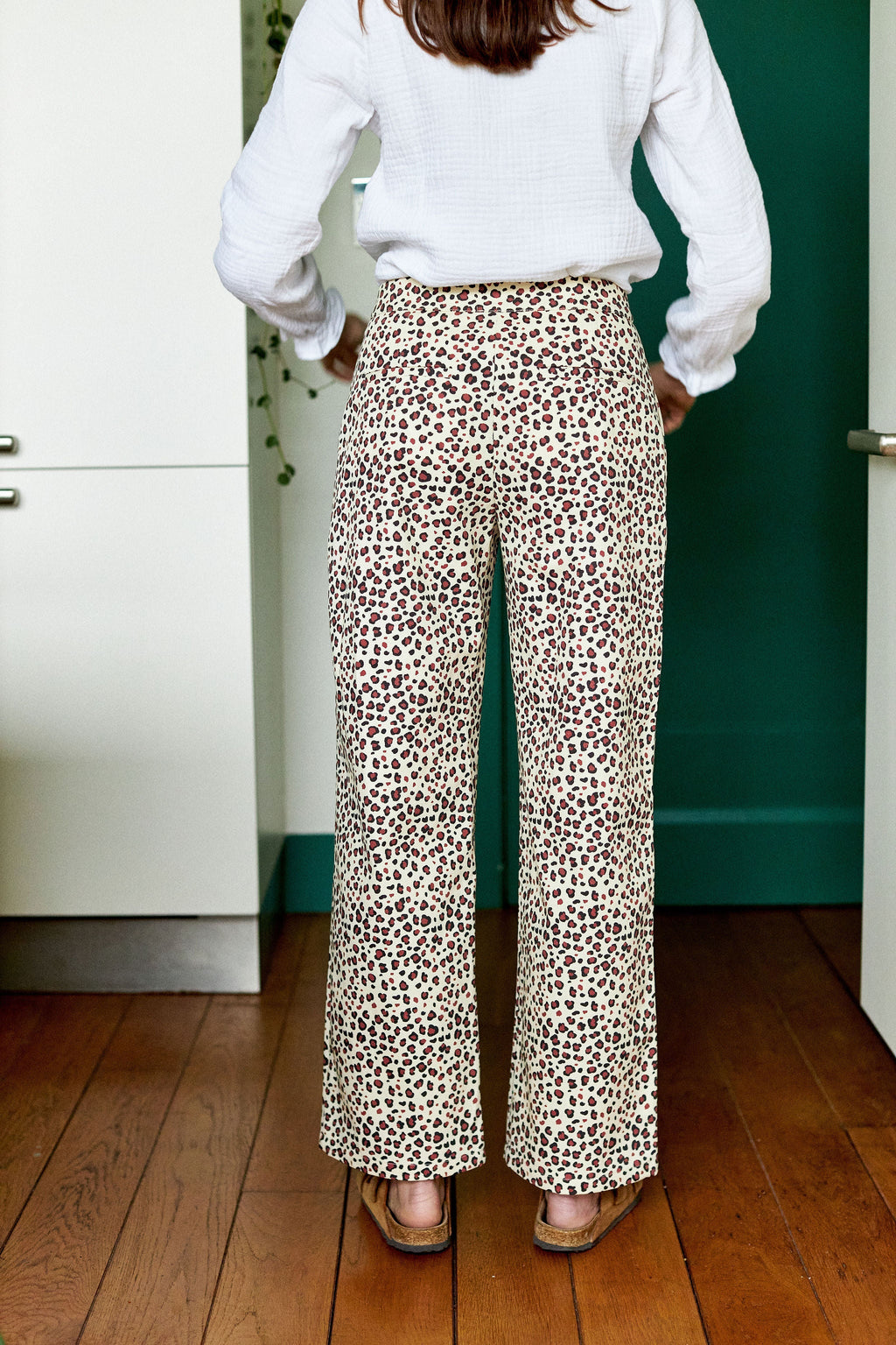 Pantalon Suzon - Léopard Naturel Femme