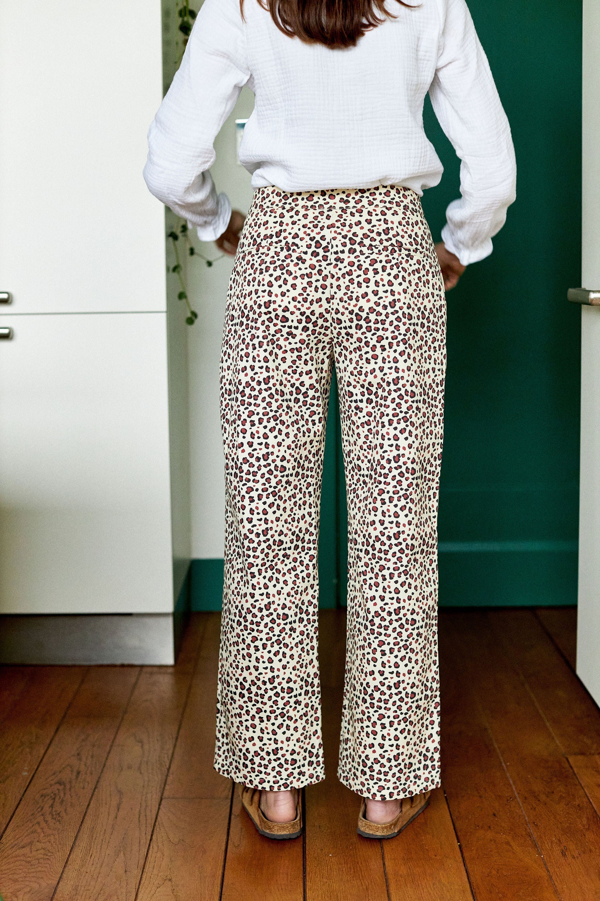 Pantalon Suzon - Léopard Naturel Femme