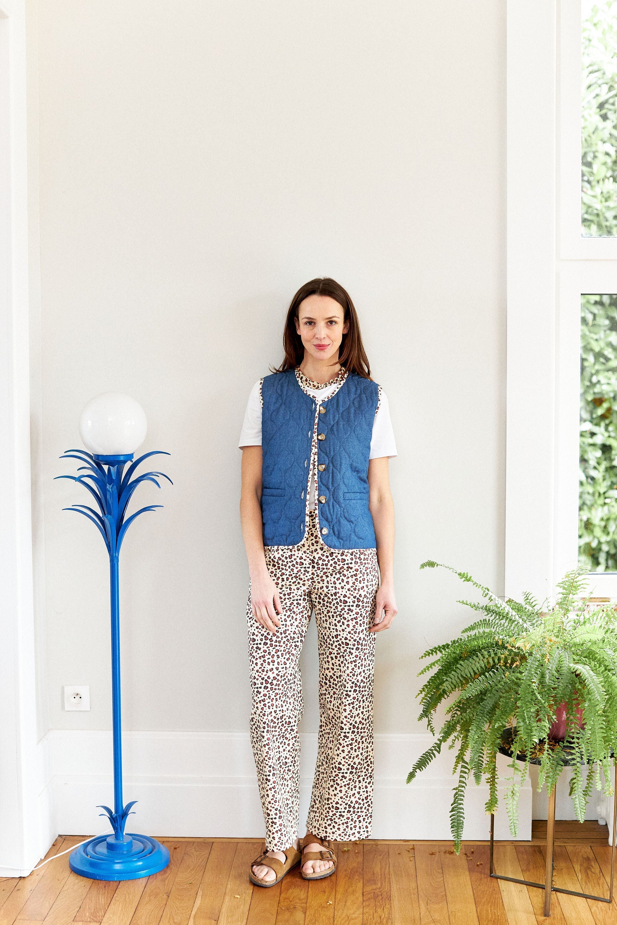 Pantalon Suzon - Léopard Naturel Femme