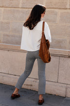 PINO VICHY BLACK TROUSERS