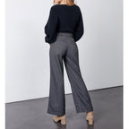 Reiko - Pantalon Wide Gabby Fancy - Blended Black