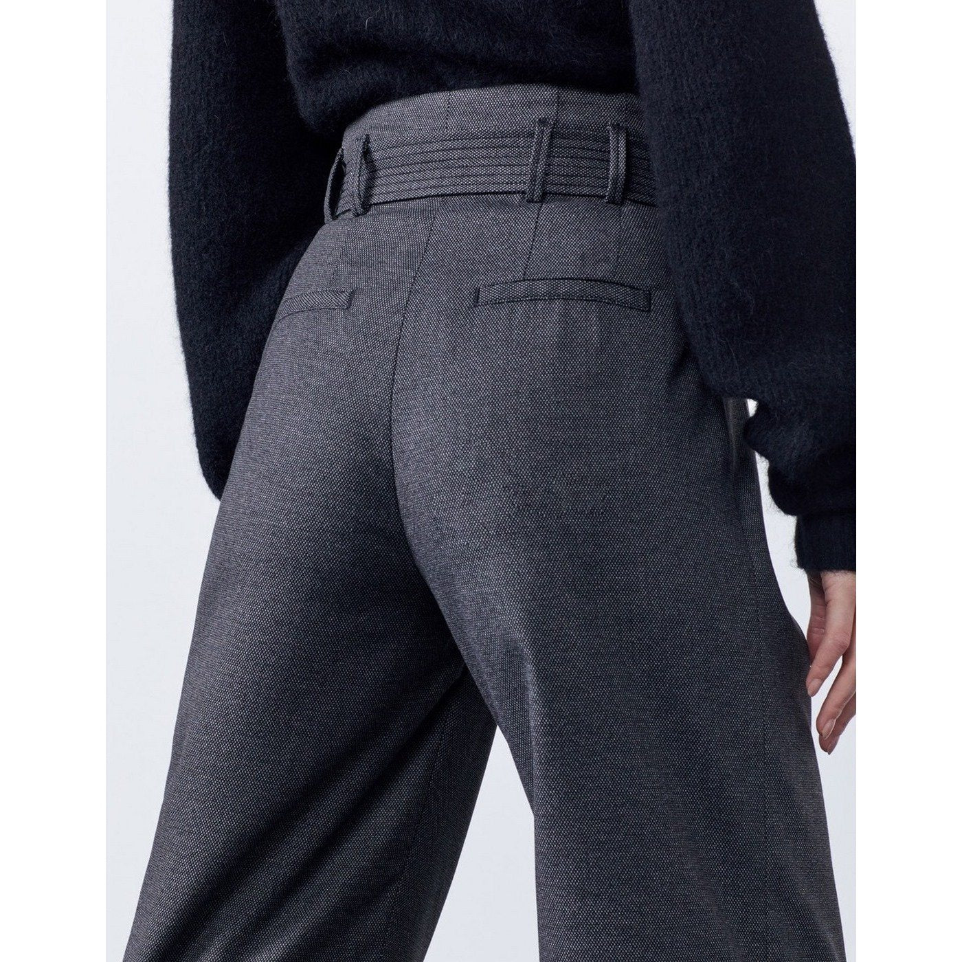Reiko - Pantalon Wide Gabby Fancy - Blended Black
