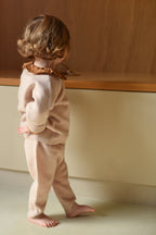 Pantalon Leandre Rose Poudré 100% Laine - Bébé