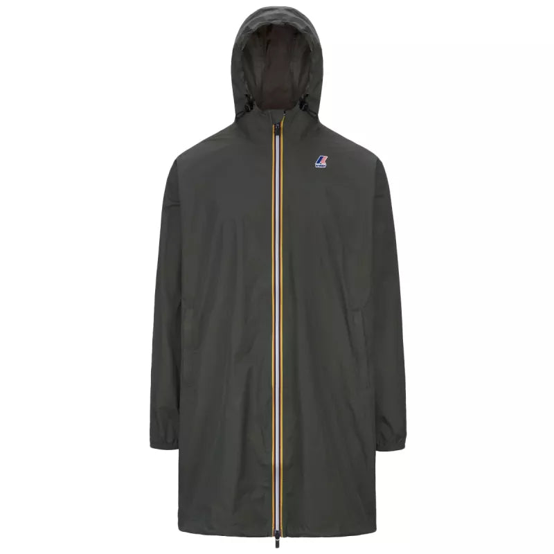 K-Way Le Vrai 4.0 Eiffel East-parka med hætte - Khaki/Sort