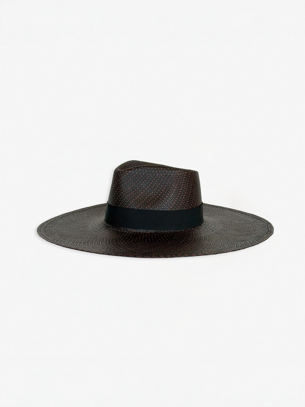 Chapeau Paille Pat - Choco Black