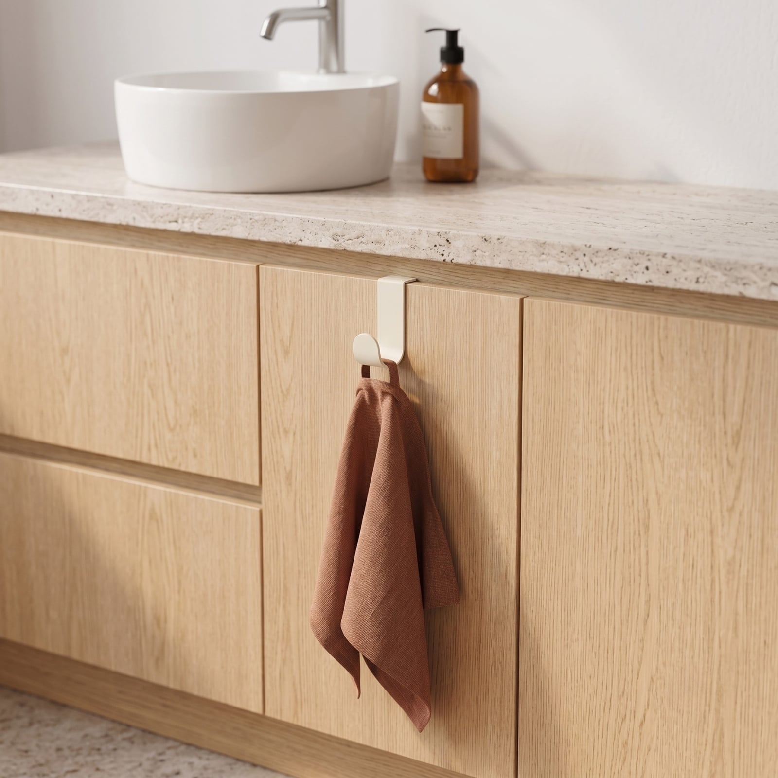 Le Discret - Door Hook - Cream Fine Texture