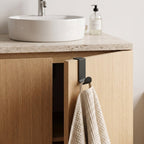 Le Discret - Door Hook - Matt Black Fine Texture