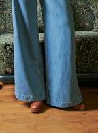 JEANS ANCHO PAULINE AZUL PETITE MENDIGOTE