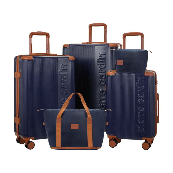 Set Van 3 Koffers + 2 Tassen Pierre Cardin Berlin - Marineblauw