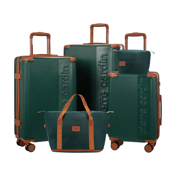 Set Van 3 Koffers + 2 Tassen Pierre Cardin Berlin - Dennegroen