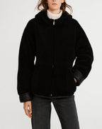 Claudie Pierlot - Piel de oveja - Falga - Negro
