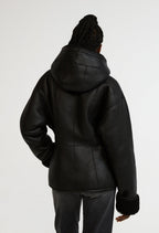 Claudie Pierlot - Piel de oveja - Falga - Negro
