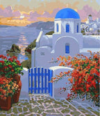 Peinture Par Numéros - Petit Village Grec