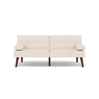 Philae - Clic-Clac Sofa Bed - 2-Seater - Faux Leather - White
