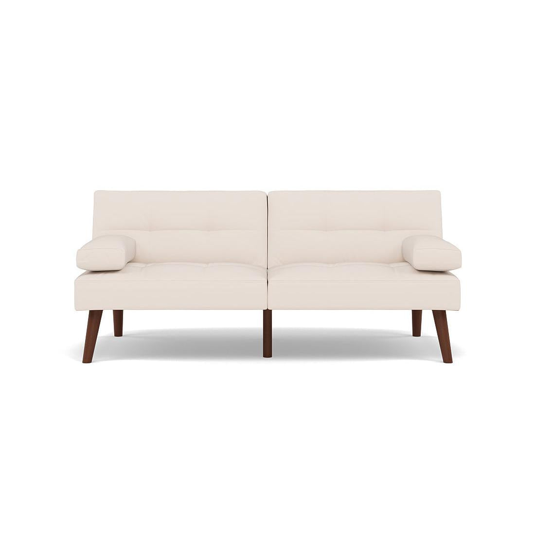 Philae - Clic-Clac Sofa Bed - 2-Seater - Faux Leather - White