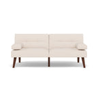Philae - Clic-Clac Sofa Bed - 2-Seater - Faux Leather - White