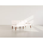 Philae - Clic-Clac Sofa Bed - 2-Seater - Faux Leather - White