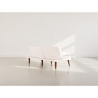 Philae - Clic-Clac Sofa Bed - 2-Seater - Faux Leather - White