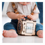 Cube D'Activités Multi-Sens Montessori
