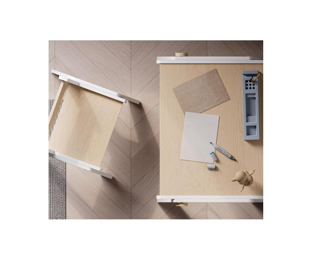 Dúo Mesa y Silla Evolutivas – Blanco