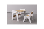 Dúo Mesa y Silla Evolutivas – Blanco