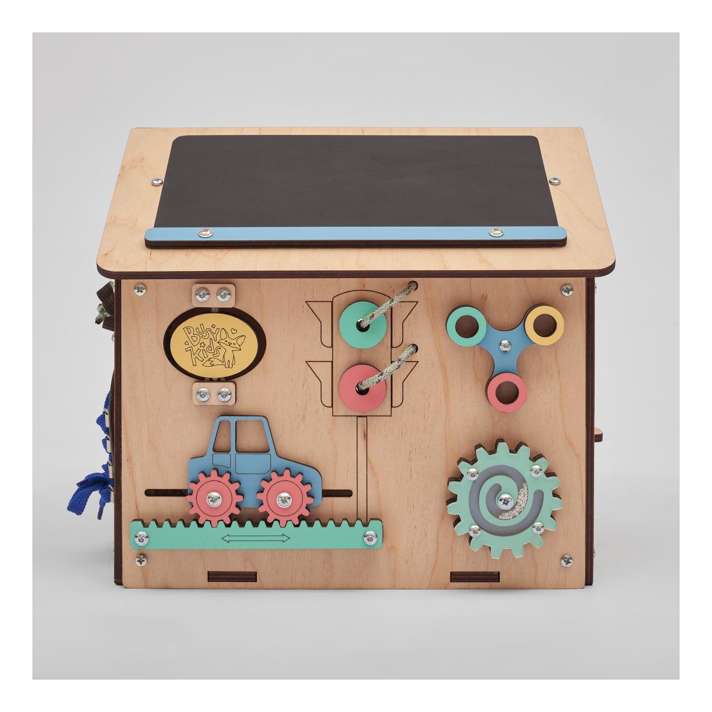 Busy Board Wooden Educational Playhouse – Mini