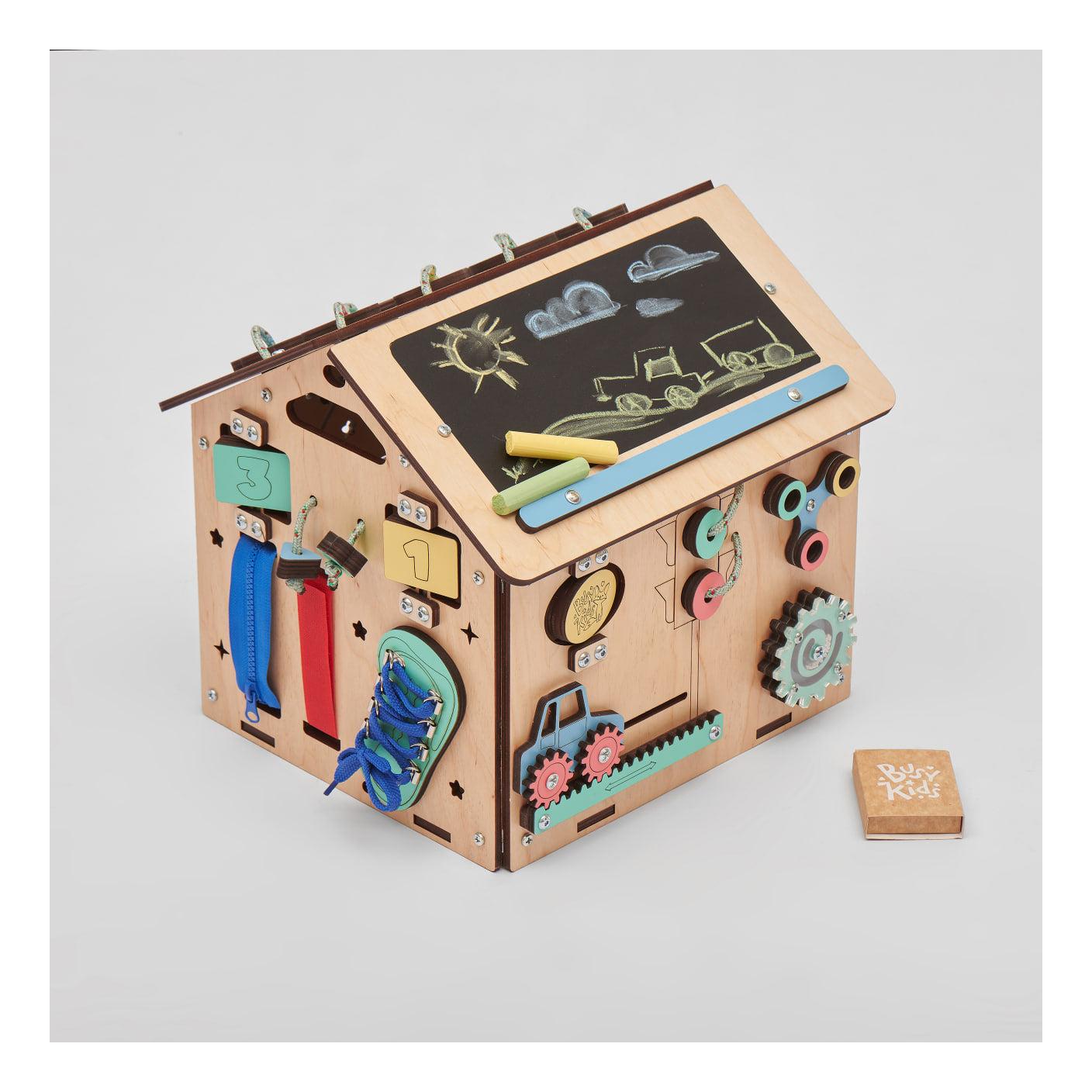 Busy Board Wooden Educational Playhouse – Mini