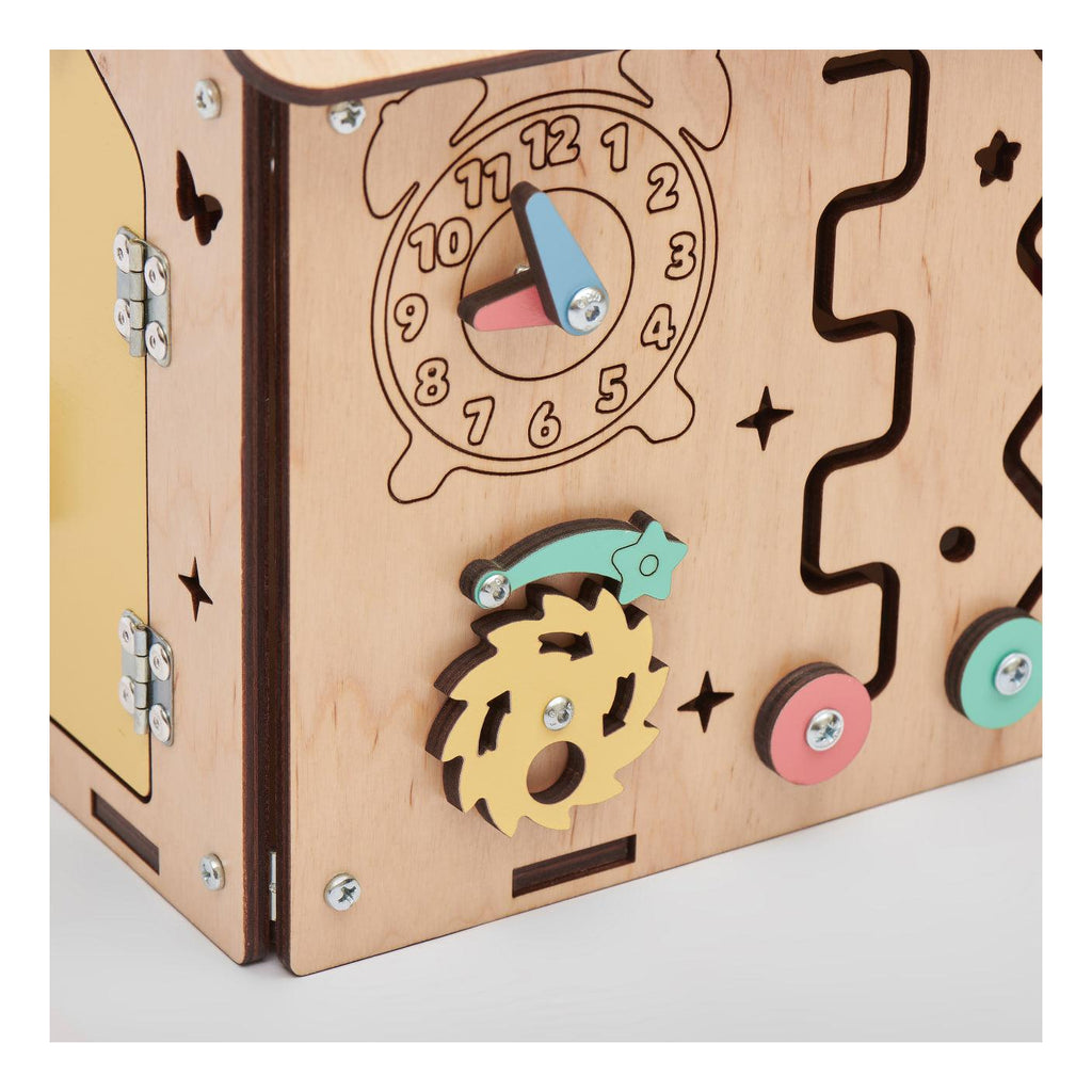 Busy Board Wooden Educational Playhouse – Mini