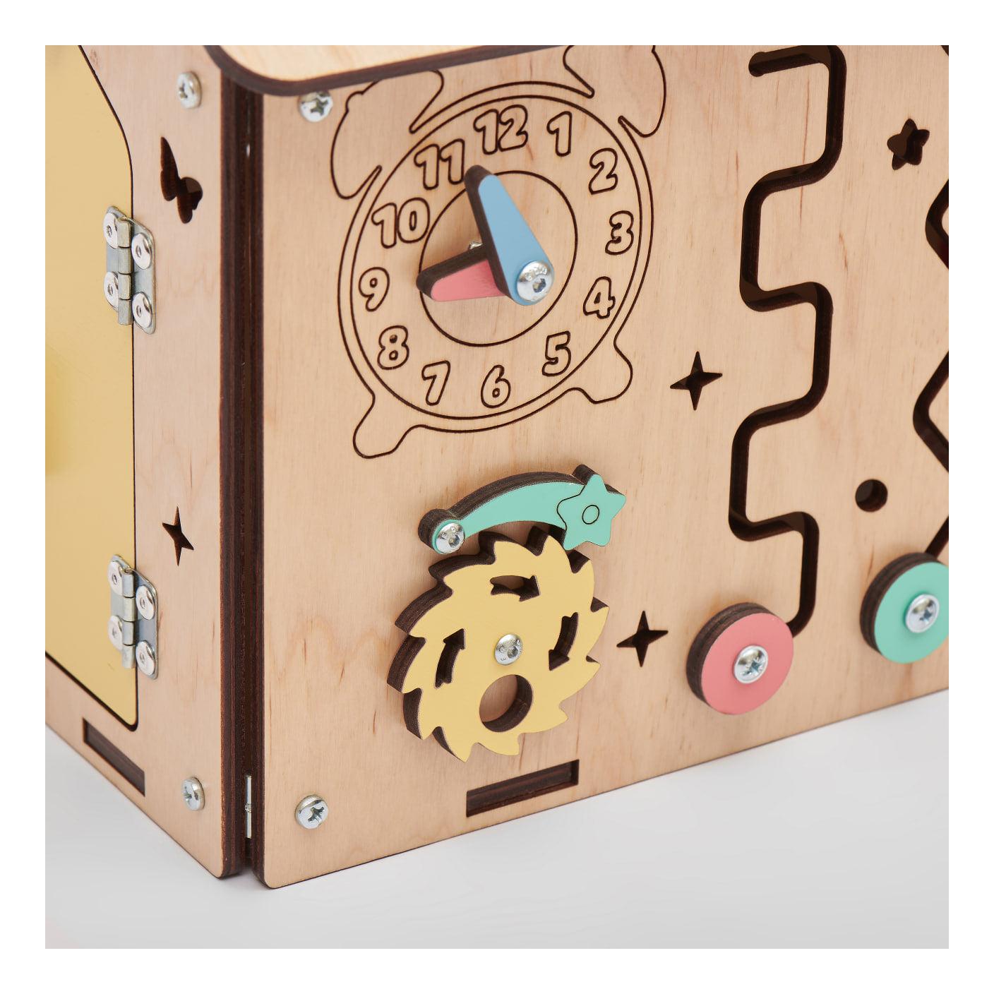 Busy Board Wooden Educational Playhouse – Mini