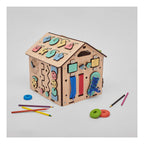 Busy Board Wooden Educational Playhouse – Mini