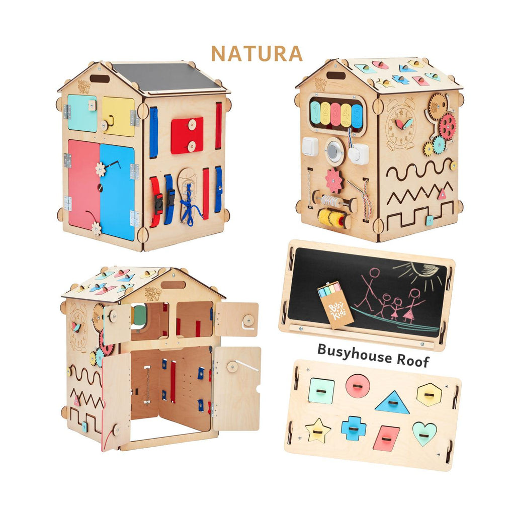 Busy Board Maisonnette Éducative En Bois – Natura