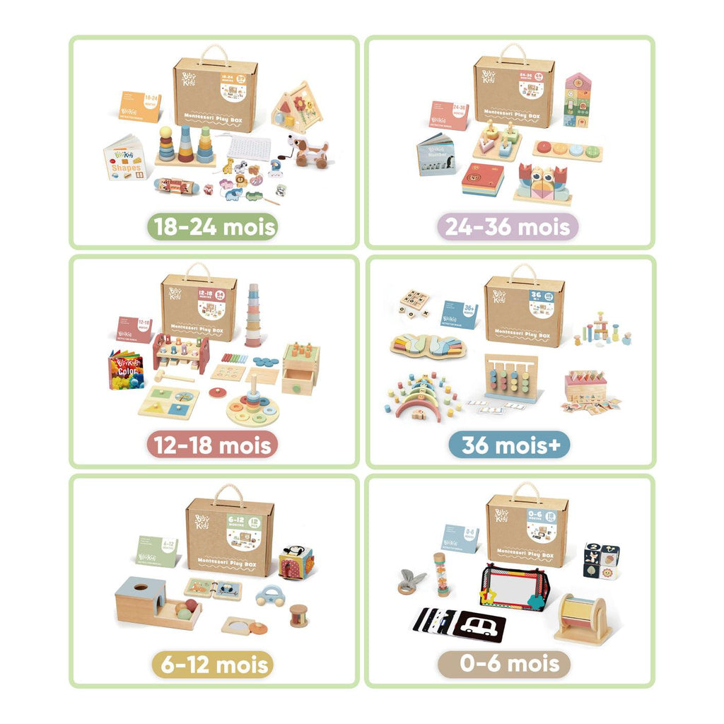 Set Montessori Estimulación 24 A 36 Meses