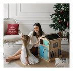 Duo Busy Board Natura Playhouse y cubo interactivo