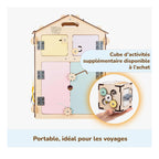 Duo Busy Board Natura Playhouse y cubo interactivo