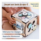 Cube D'Activités Multi-Sens Montessori