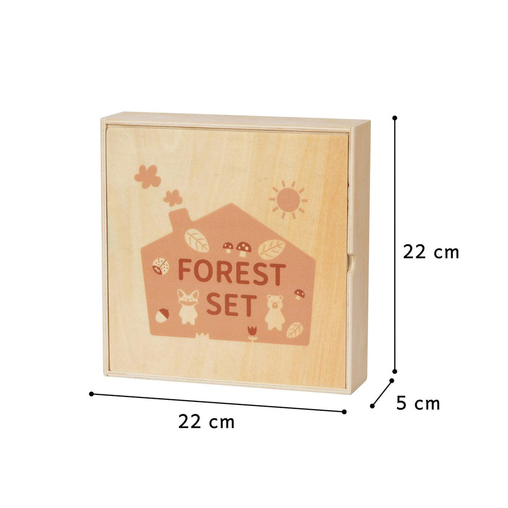 Set de figuras de madera Montessori – El Bosque