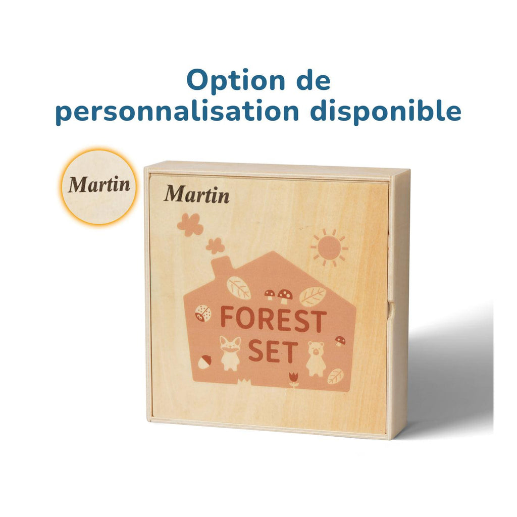 Set de figuras de madera Montessori – El Bosque