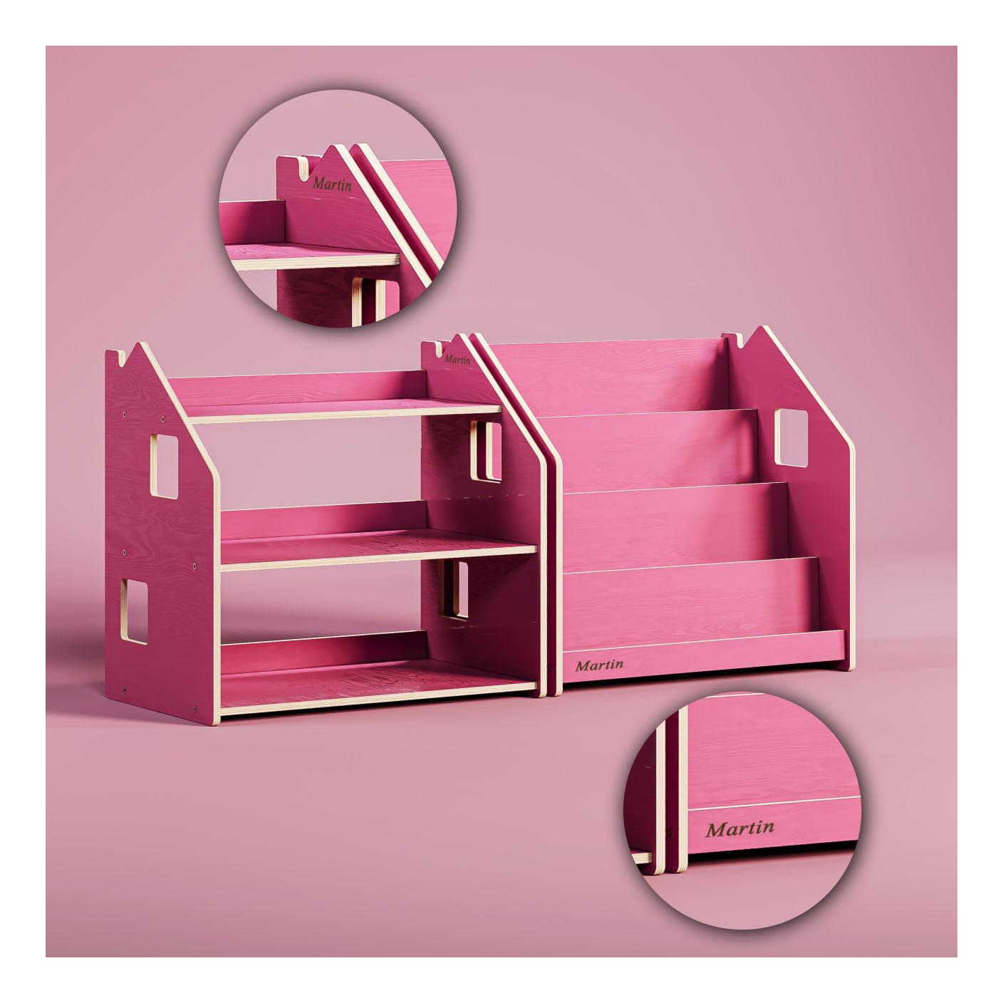 Bibliothèque & Étagère À Jouets Duo – Édition Limitée