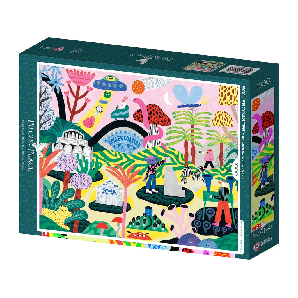 Puzzle 1000 Pièces Pieces & Peace - Les Montagnes RussesPieces & Peace