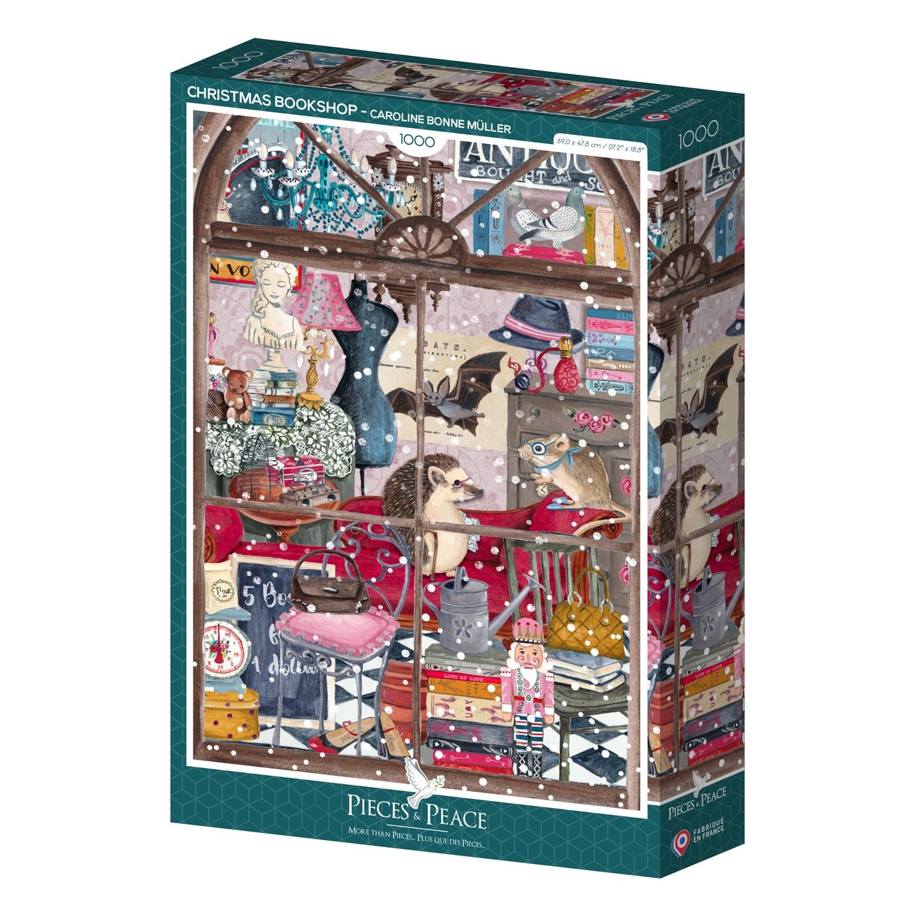 Puzzle 1000 Pièces Pieces & Peace - Librairie de NoëlPieces & Peace