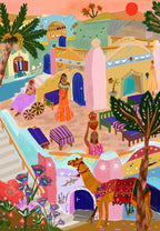 Puzzle de 1000 piezas Piezas y paz - Nubian VillagePiezas y paz