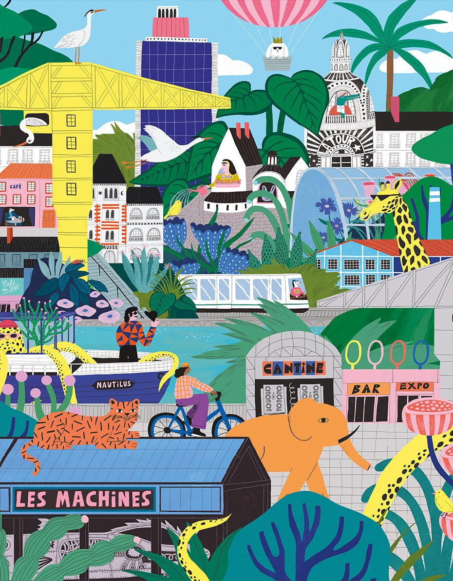 Puzzle 1000 Pièces Pieces & Peace - Ville de NantesPieces & Peace