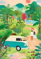 Pieces & Peace Puzzle de 1000 piezas - Viaje de verano Pieces & Peace