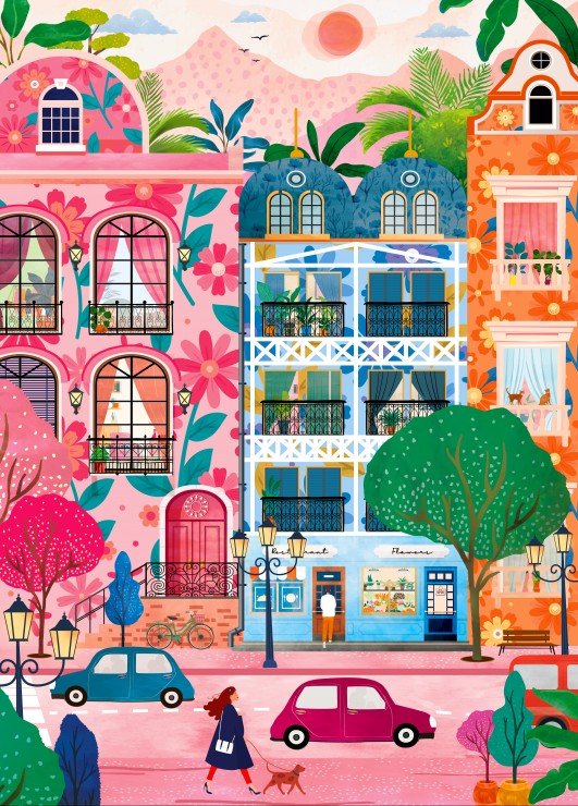 1500 Piece Puzzle Pieces & Peace - The Power of FlowersPieces & Peace
