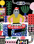 Puzzle 500 Pièces Pieces & Peace - Le Musicien BarbuPieces & Peace